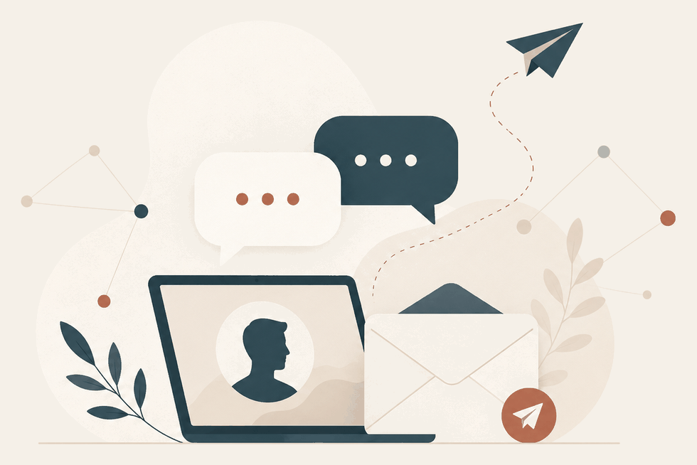 Illustration of contact and conversation